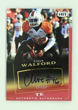2015 SAGE HIT #A46 Clive Walford Auto Red Miami Hurricanes
