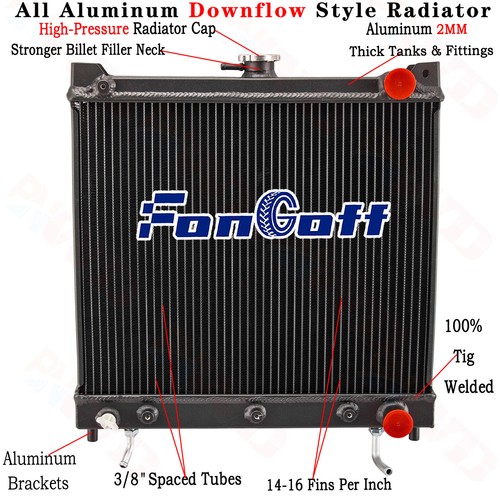 3 Row Aluminum Radiator For 1998+ Suzuki Jimny SN413 Hardtop Petrol 1.3L