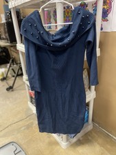 GUESS Blue Bodycon Dress Size L