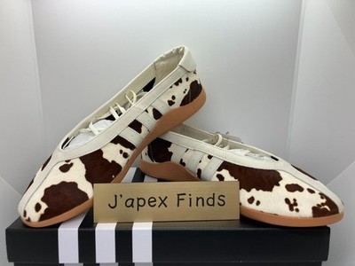 【milki_ki】虎ゴールド＆モダンヒョウ adidas Taekwondo Mei Ballet KJ0229 Cow Print Brown Women's Size