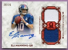 2013 TOPPS MUSEUM PRO BOWL SIGNATURE SWATCHES DUAL COPPER AUTO ELI MANNING /25