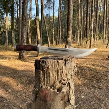 Custom Handmade Carbon Steel Blade Tactical Bowie Knife Hunting Knife Camping