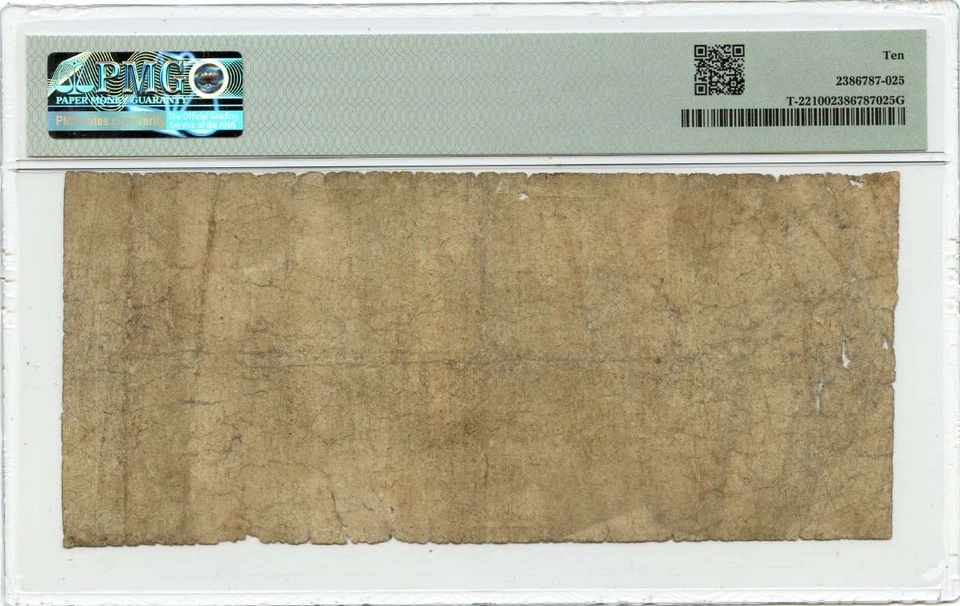 1861 $10 Confederate States of America T-22 CSA PMG VG10 - Image 2 of 2