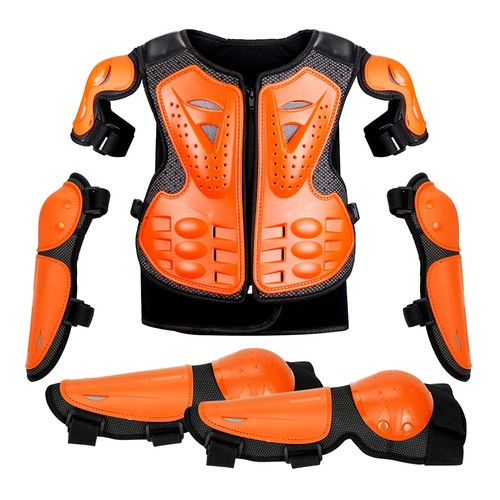 Kids Motorcycle Body Armor Vest Protective Jacket Motocross Full Protection - Picture 11 of 18
