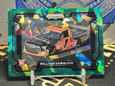 William Sawalich 2024 Panini Prizm Green Cracked Ice Prizm Rides Rookie #35 RC