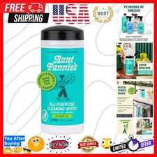 Natural Cleaning Vinegar Wipes, Multipurpose Surface Cleaner, Eucalyptus Scen...