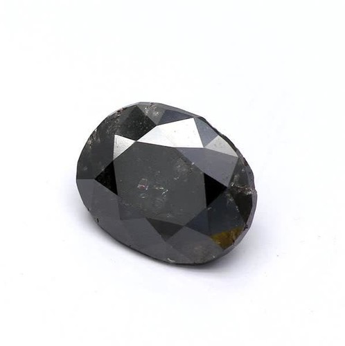 3,81 Karat natürlicher ausgefallener schwarzer oval GIA-zertifizierter Echtschmuck seltenes Geschenk für sie - Video 1 von 1