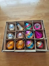 1950s / 1960s Christmas Tree Baubles 12 Assorted