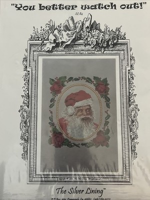 The Silver Lining You Better Watch Out! Cross Stitch Pattern Marc Saastad Santa