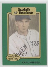 1987 Hygrade Baseball's All-Time Greats Carl Hubbell HOF o9f