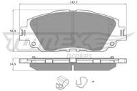 Tomex Brakes Bremsbelagsatz Scheibenbremse TX 19-64 FüR Toyota RAV 5 VAN HR 4WD