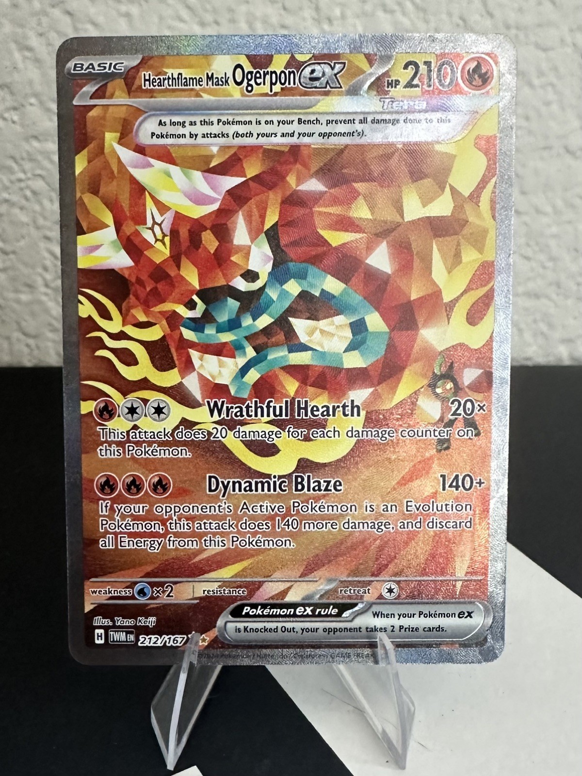 Hearthflame Mask Ogerpon ex 212/167 Twilight Masquerade NM/M