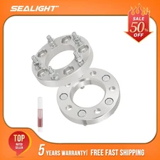 2Pcs 1 inch 5x5“ to 5x5“ Wheel Spacer 1/2“x20 Studs 87.1mm For Jeep Wrangler