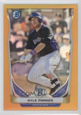 2014 Bowman Prospects Chrome Gold Refractor 4/50 Kyle Parker Rookie RC 0o9