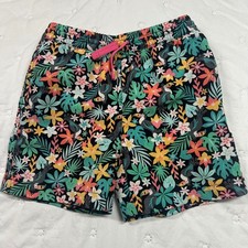 Chubbies Kids Swim Trunks Size 5 Tropical Toucan Floral Print Mesh Lined Shorts