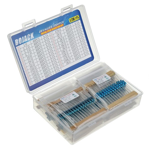BOJACK Kit Di Assortiento Di Resistori 0 Oh - 5,6 Oh 1/4W - Foto 5