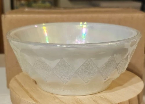 Vintage Anchor Hocking Fire King Kimberly Aurora Iridescent Cereal Bowl