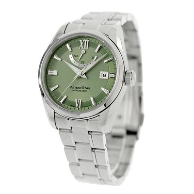Unbenutzte  ORIENT STAR RK-AU0107E Grün Edelstahl Herrenuhr in Box 