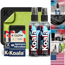 Alcohol-Free Lens Cleaner Kit  2 Bottles  2 Microfiber Cloths