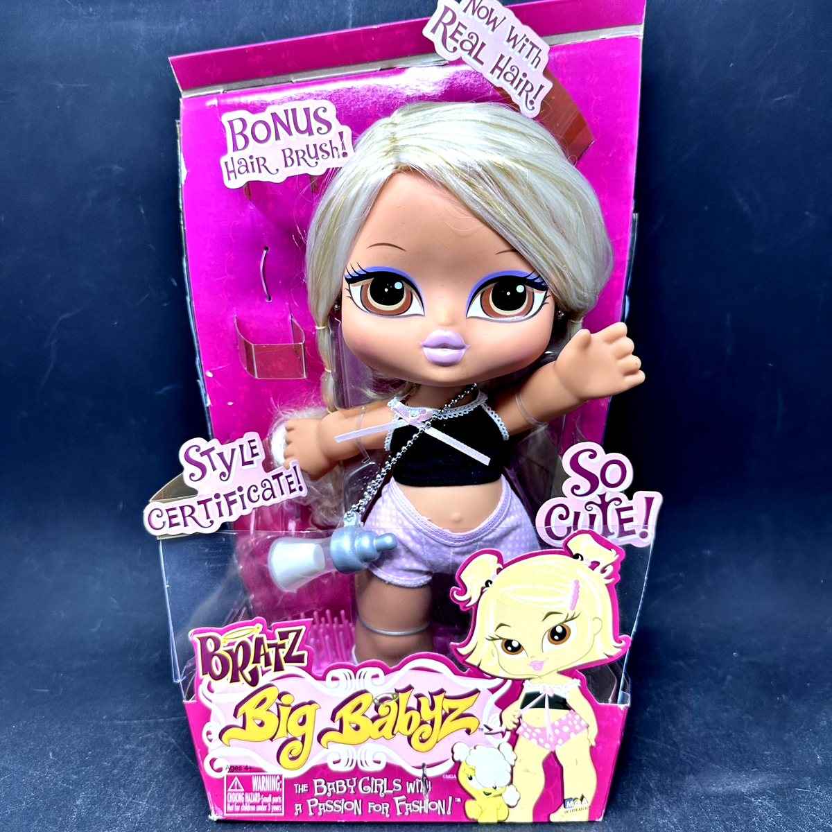 Bratz Big Babyz Vinessa Doll 2006 w Brush + Certificate - Mint