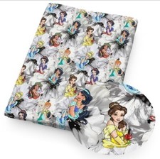 Princesses FAUX LEATHER SHEET 8" X 12" Princess 1273558 Cartoon Smooth Texture