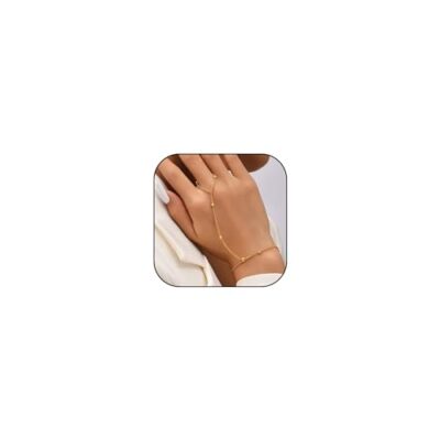  Ring Bracelet Hand Chain Bracelet Finger Ring for Women A:hand chain bracelet