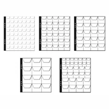 PAGNA / ALUFES Münzhüllen 25mm 35mm 45mm 55mm, 5 Hüllen [Größe wählbar]