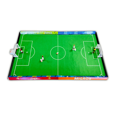 Tipp-Kick Mania Migros Edition Tischfußball mit 2 Kicker & Torwart Fußball Spiel