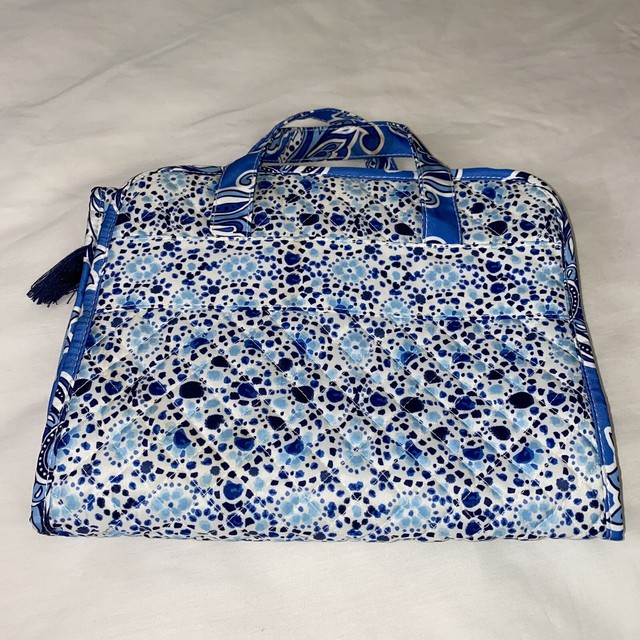 Modella Foldup Hanging Travel/Cosmetic Quilted Blue