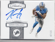 2017 Panini Flawless Flawless Rookie Signatures Silver #24 Kenny Golladay 07/15