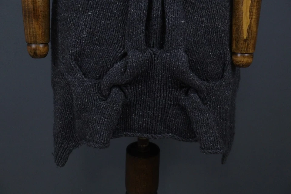 Vestido Suéter Túnica Vex AllSaints Spitalfields Gris Lana Manga Corta 8 Foto 3 de 4