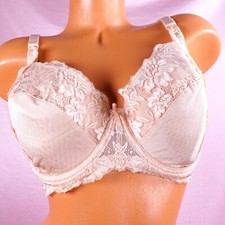 La Leche League Nursing Bra Beige Lacy Maternity Underwire Bra sz 38DD
