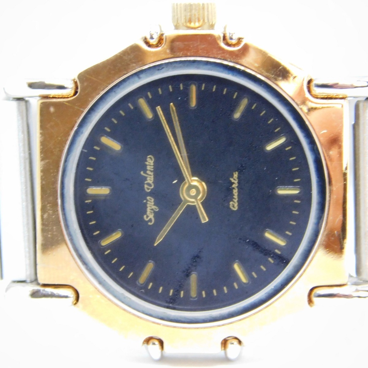 Ladies 22mm Sergio Valente TR/IBEH Bracelet Watch Two Tone Runs New Battery Women main image 4