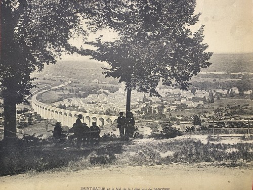 1900c *SAINT SATUR & LOIRE VAL SEEN FROM SANCERRE* FRANCE GIANT POSTCARD! RARE! - Picture 4 of 15