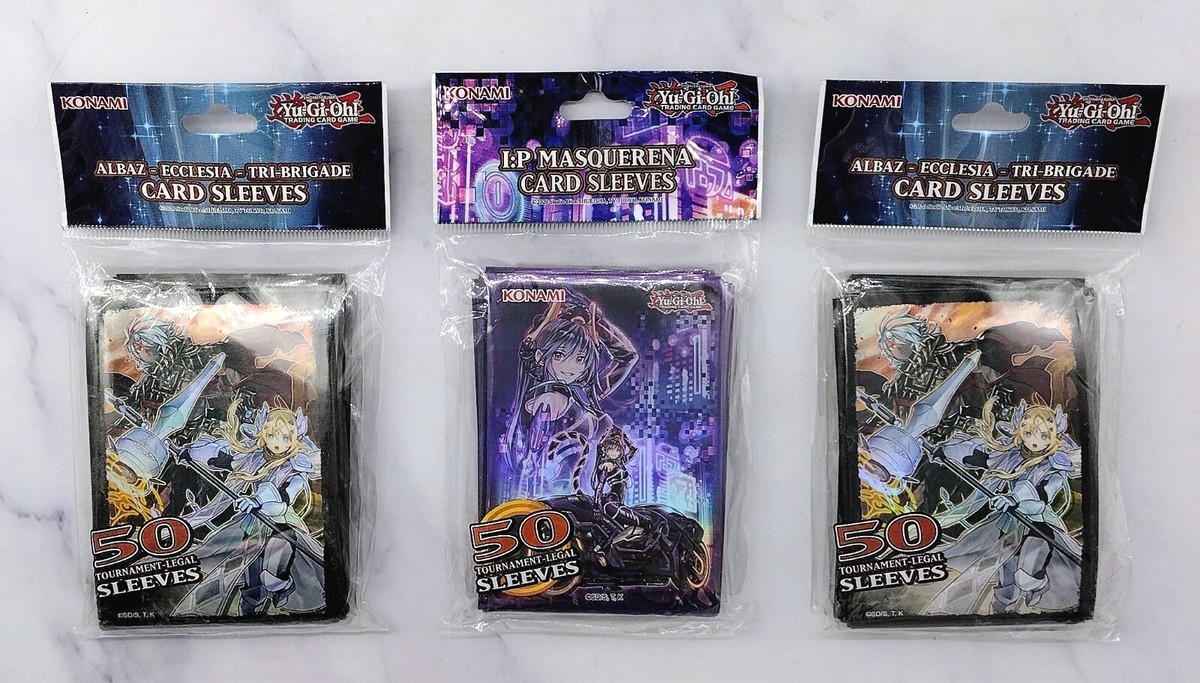 Yu-Gi-Oh! Masquerena/Albaz-Ecclesia-Tri Brigade Card Sleeves 50 Ea.