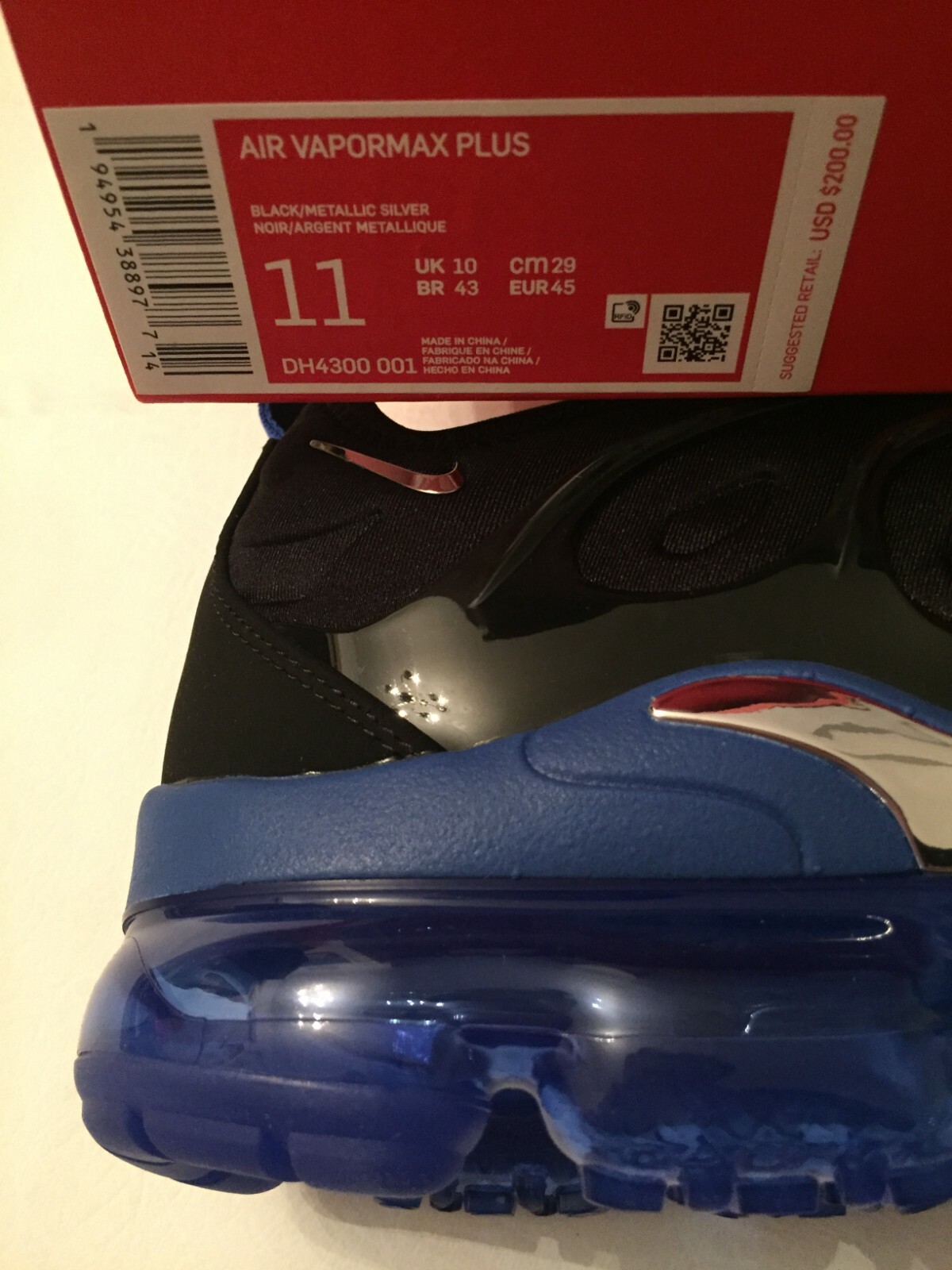 vapormax plus argent