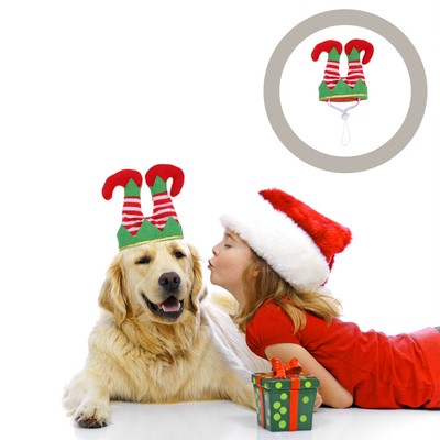 Pet Cosplay Kostüm Santa Elf Hut Urlaub Hund Hut Santa Claus Hut