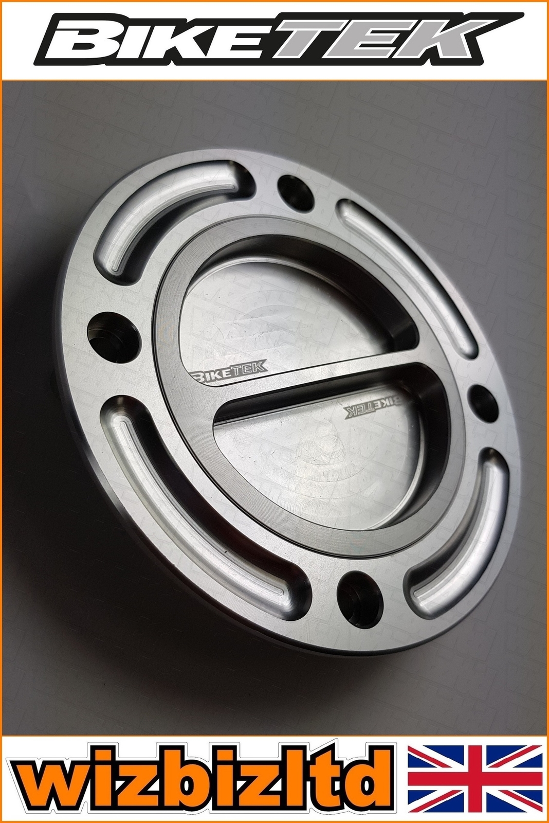 Biketek Silver Keyless Screw Fuel Cap (Gas Cap) Suzuki GS 500 E 1989