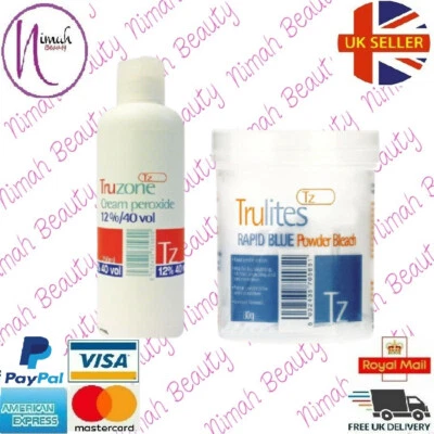 SET TRUZONE CREMEPEROXID 12 % (40 VOL) 250ML & SCHNELLBLAUES HAARBLEICHMITTEL 80GM
