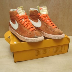 Nike Blazer Mid Hi Top Suede Vintage Bright Orange Women's UK 7.5 EUR 42 |  eBay