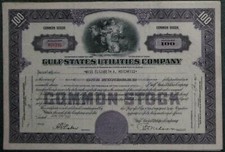 Lot 28 X Gulf States Utilities Company 1950er/1960er 100 shares
