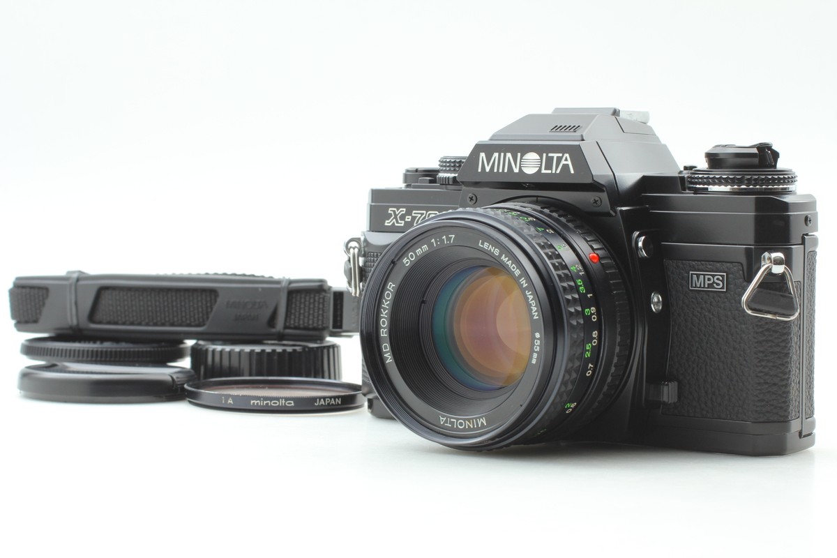 MINT] Minolta NEW X-700 Black SLR 35mm Film Camera MD 50mm
