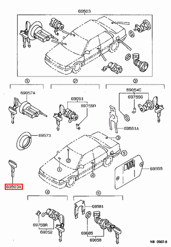Genuine LandCruiser HZJ79 HZJ78 HZJ77 HZJ76 Levin AE92 Non Chip Blank Key - Picture 16 of 24