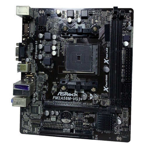 Placa madre ASRock FM2A58M-VG3+ M-ATX AMD A58 FM2+/FM2 DDR3 SATA2 VGA PS/2+CAJA - Imagen 2 de 7