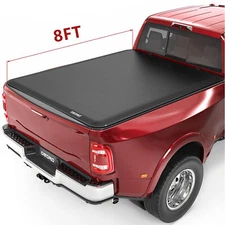 8FT Bed Roll Up Tonneau Cover for 2002- 2023 Dodge Ram 1500 Classic 2500 3500