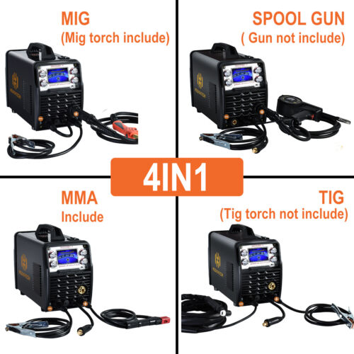 Aluminium 5 IN 1 MIG Welder 220V MIG MMA Stick Lift Tig Welding Machine 200A DE - Picture 6 of 13