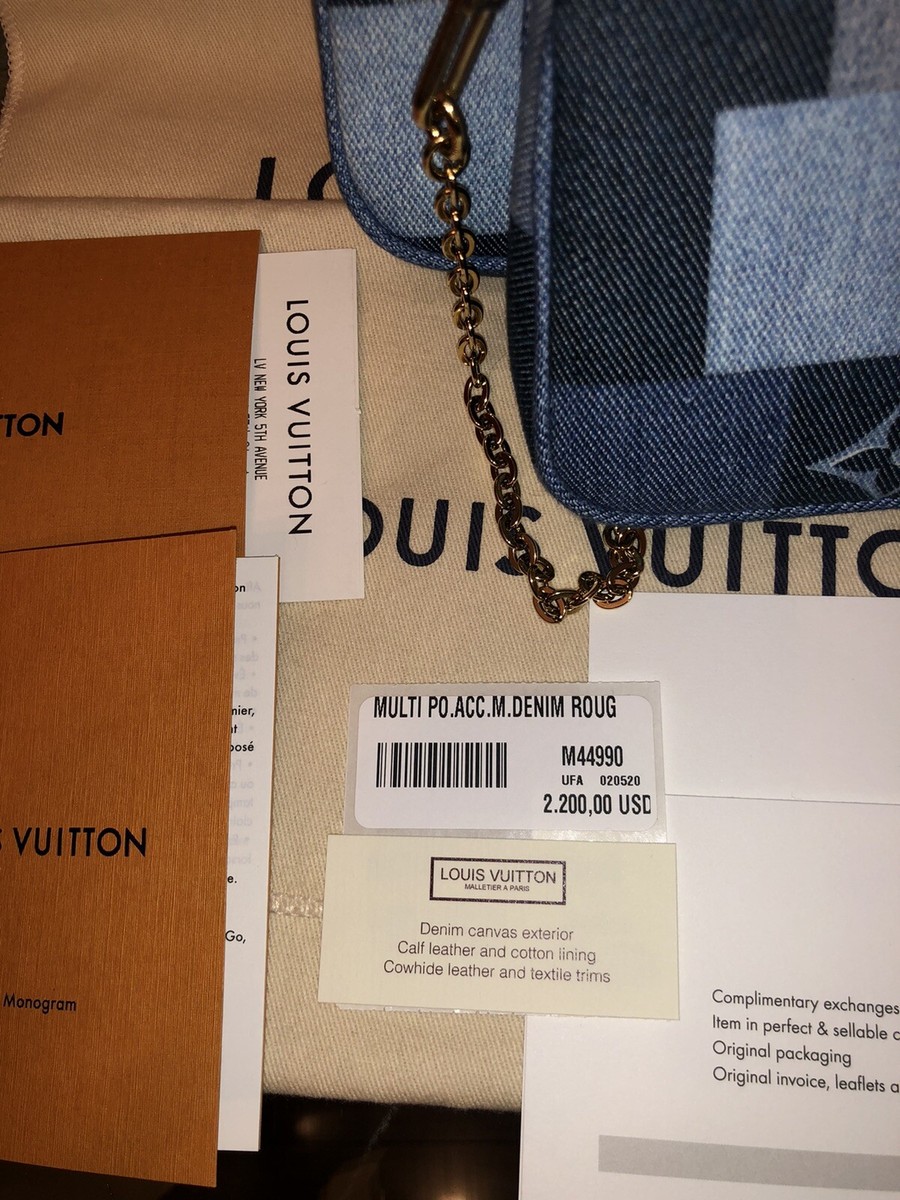 Louis Vuitton Multi Pochette Accessoires Shoulder Bag Blue