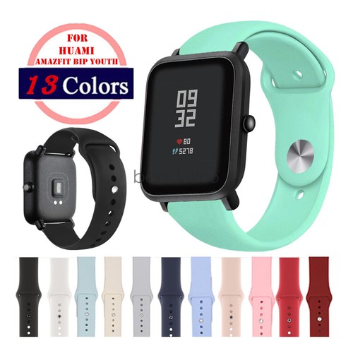 Replacement Bracelet For Amazfit Bip Soft Silicone Sports Wrist Watch Band  Strap | eBay