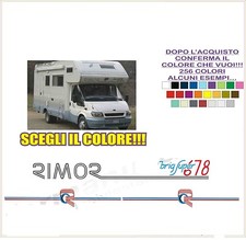 ADESIVI CAMPER RIMOR BRIG SUPER 678 KIT COMPATIBILE
