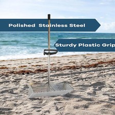 Stainless Steel Beach Sifter,Shark Tooth Sifter Sand Scoop Sand Sifter For Beach